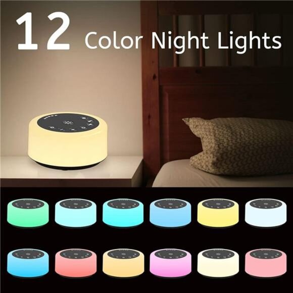 Soother Sleep Sound Machine Night Light White Noise Machine with 30 Soothing - Picture 3 of 8